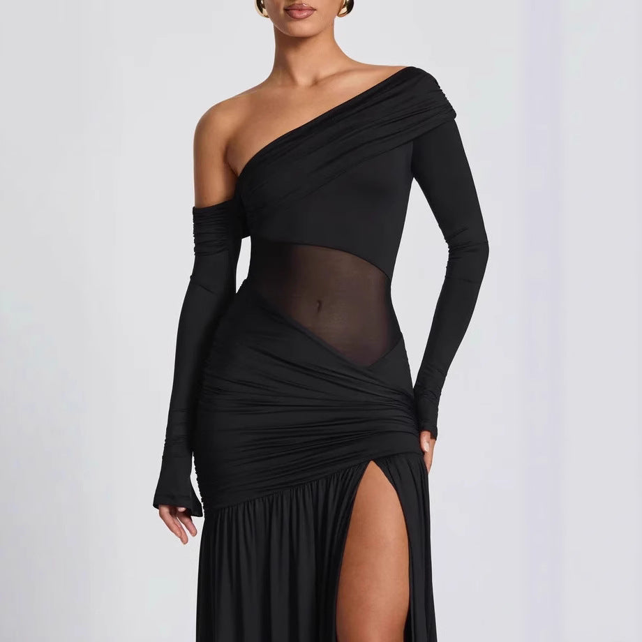 Robe noire de luxe