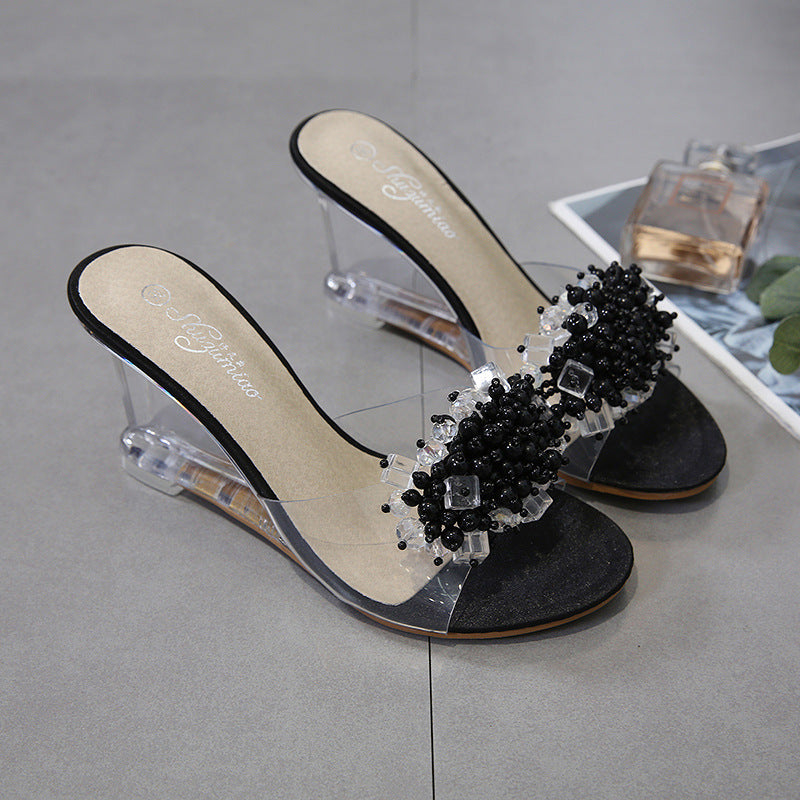 Sandales en cristal pour femmes