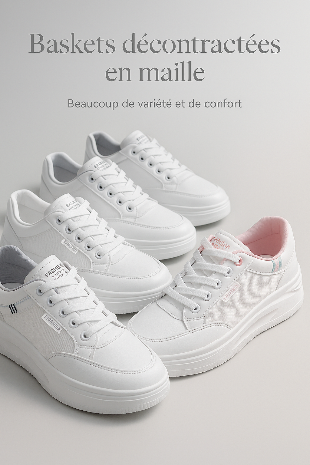 Baskets décontractées en maille