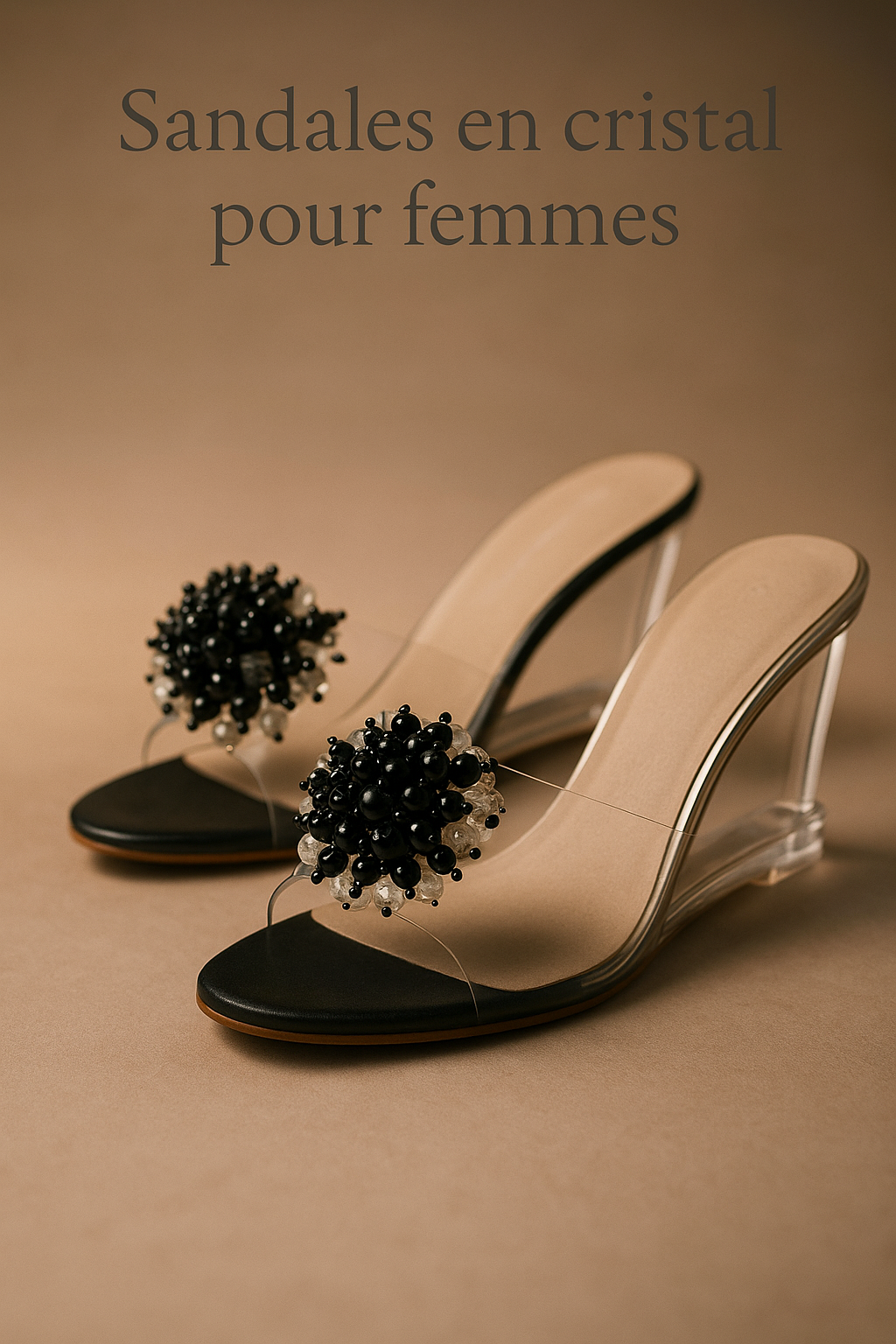 Sandales en cristal pour femmes
