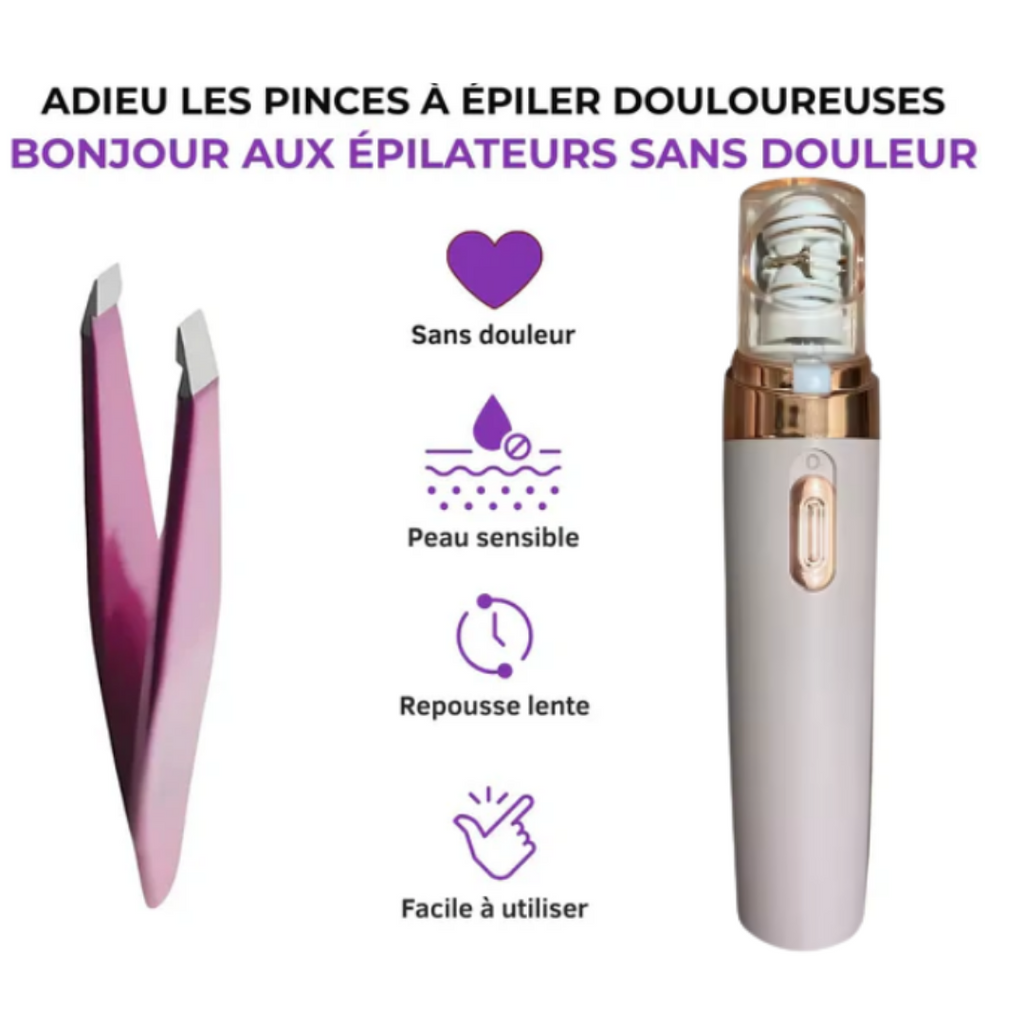 Épilateur facial, épilateur féminin sans douleur