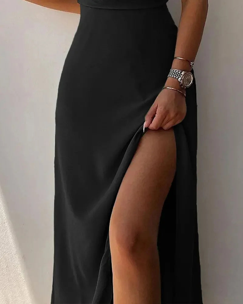 Robe élégante avec fente